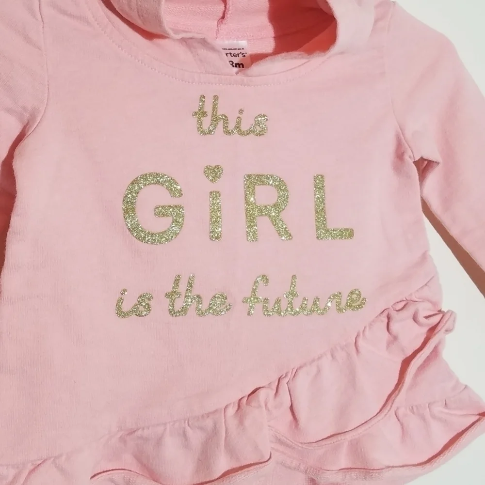 Carter's This Girl Is The Future Hoodie 18m